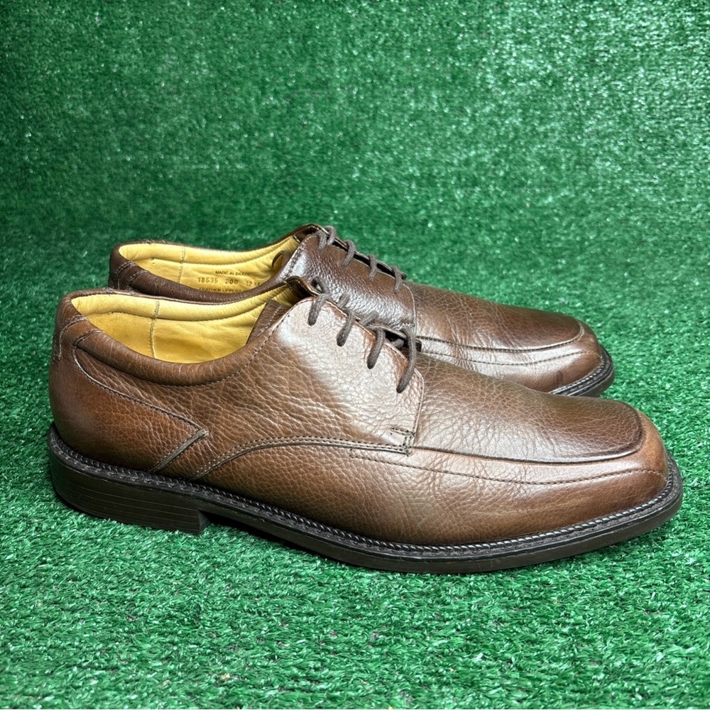 FLORSHEIM Mens Comfort Brown Pebbled Leather Sheepskin Ortho Oxford‎ Size 12